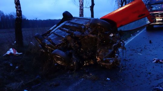 Groźny wypadek na łączniku do autostrady