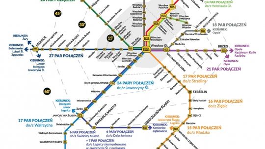 Więcej połączeń kolejowych na Dolnym Śląsku w nowym rozkładzie jazdy!