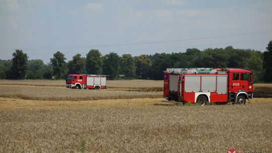 Pożar w trakcie żniw