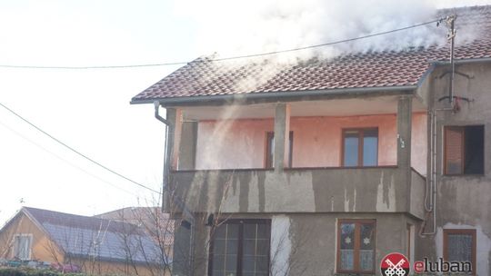 Pożar budynku mieszkalnego na Starolubańskiej