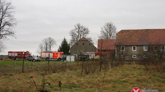 Pożar budynku mieszkalnego w Henrykowie