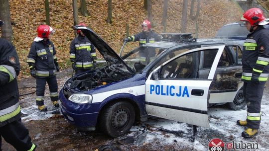 Spłonął policyjny radiowóz