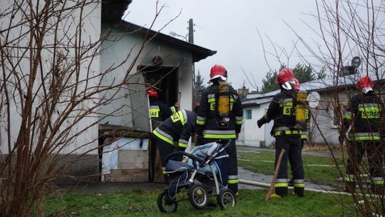 Pożar w lokalu socjalnym