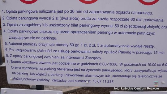 Parking przy nowej siedzibie ZGiUK otwarty