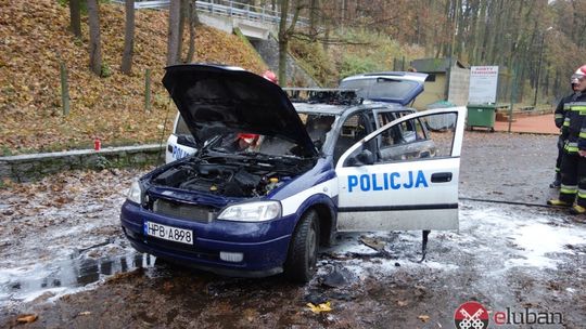 Spłonął policyjny radiowóz