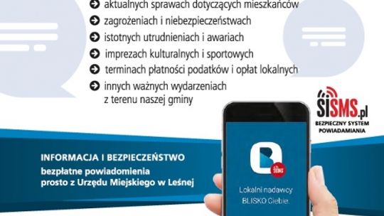 Uruchom aplikację &quot;Blisko&quot; i czytaj informacje!