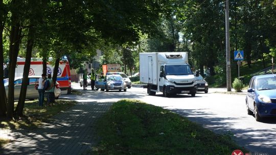 Potrącenie pieszego na ul. Łużyckiej