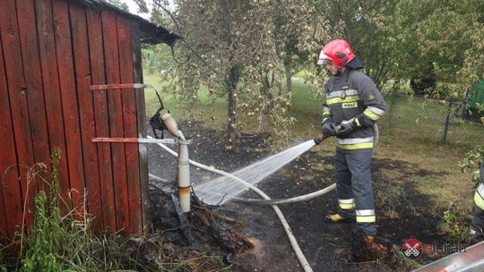 Pożar i wybuch butli z gazem