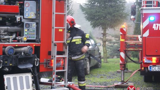 Pożar budynku mieszkalnego w Henrykowie