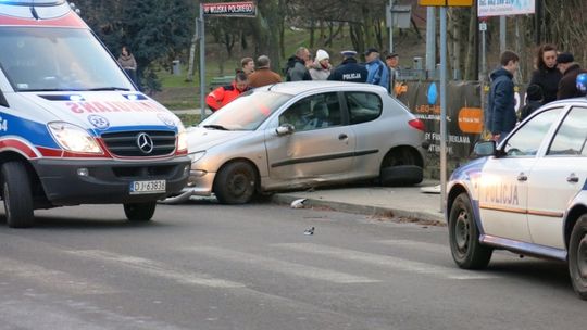 Wypadek na osiedlu