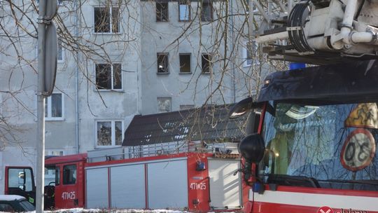 Pożar w mieszkaniu przy ul. Robotniczej