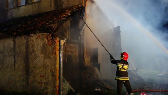 Potężny pożar w Siekierczynie