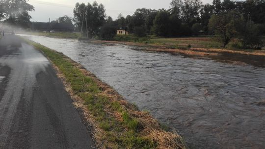 Oberwanie chmury nad Olszyną