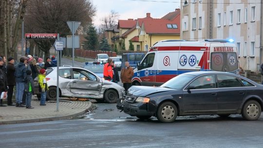 Wypadek na osiedlu