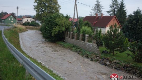 Oberwanie chmury nad Olszyną