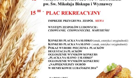 Dzień Placka i Dożynki