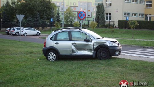 Kolizja na osiedlu