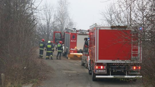 Uszkodzony gazociąg w Olszynie