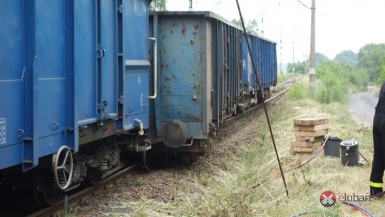 Wykolejenie na linii kolejowej Lubań - Węgliniec