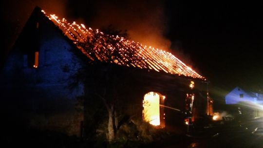 Potężny pożar w Siekierczynie