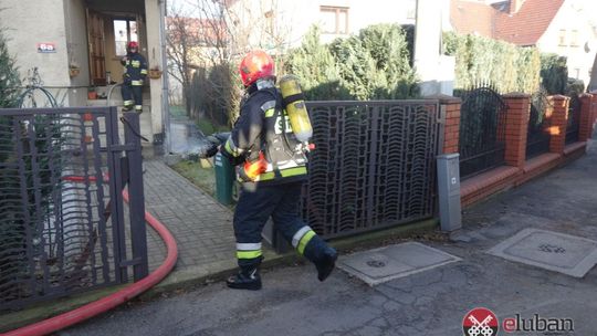 Pożar budynku mieszkalnego na Starolubańskiej