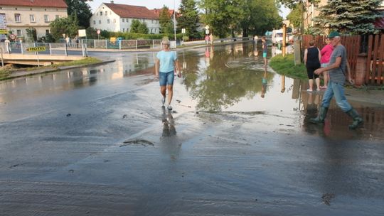 Oberwanie chmury nad Olszyną