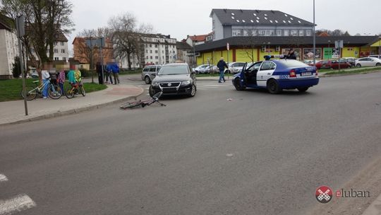 Potrącenie rowerzysty na Lwóweckiej