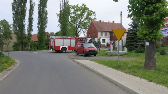 Tir przewrócił się w Biedrzychowicach