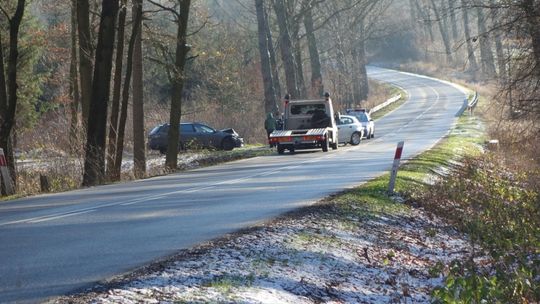 Kolizja czterech aut na obwodnicy Lubania