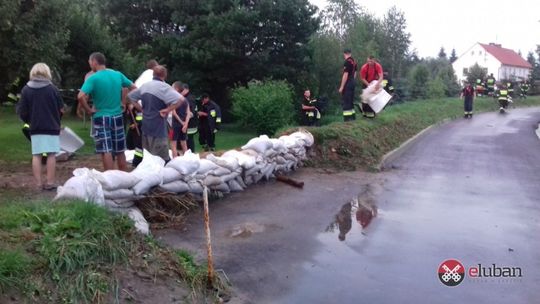 Oberwanie chmury nad Olszyną