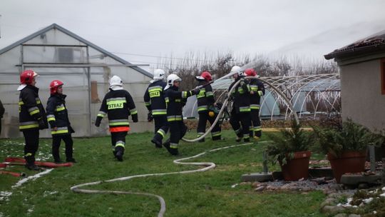 Pożar domu w Rudzicy