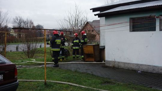 Pożar w lokalu socjalnym