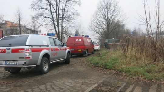 Uszkodzony gazociąg w Olszynie