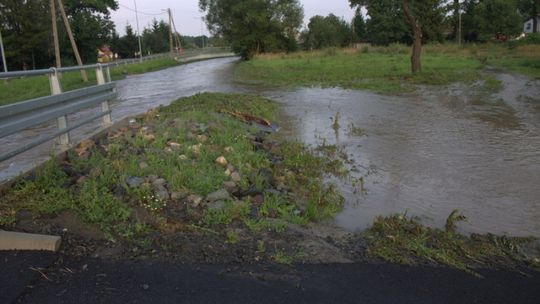 Oberwanie chmury nad Olszyną