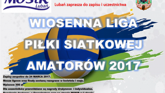 Wiosenna liga piłki siatkowej amatorów 2017