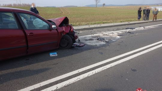 Czołowe zderzenie w Pisarzowicach