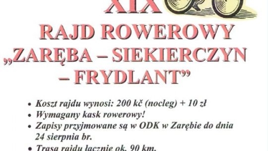 Zaproszenie na rajd rowerowy