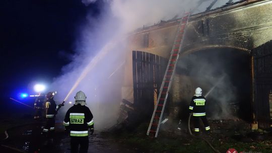 Potężny pożar w Siekierczynie