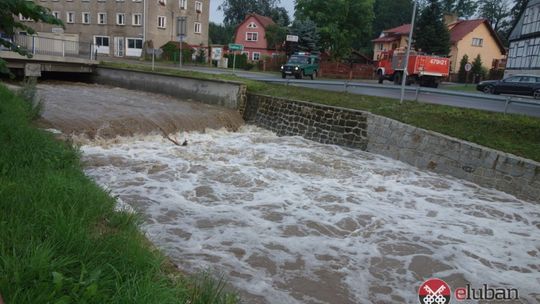 Oberwanie chmury nad Olszyną