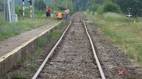 Wykolejenie na linii kolejowej Lubań - Węgliniec