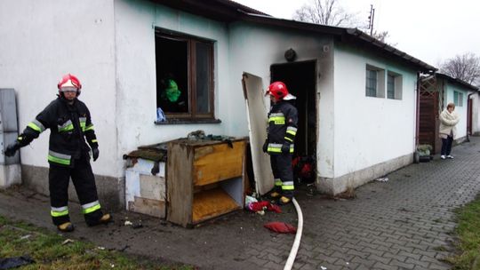 Pożar w lokalu socjalnym