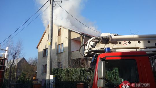 Pożar budynku mieszkalnego na Starolubańskiej