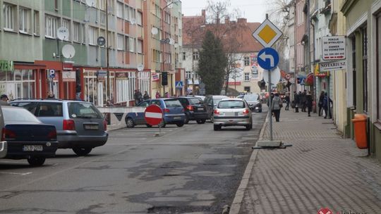Chaos komunikacyjny w centrum Lubania