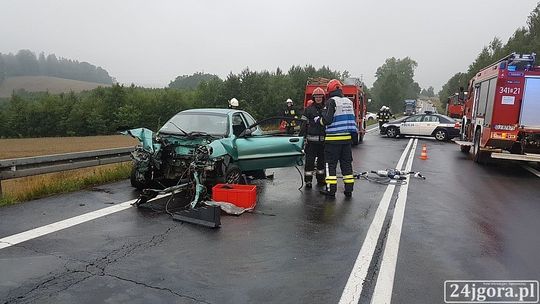 Czołowe zderzenie w Rybnicy