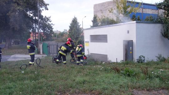 Pożar w stacji transformatorowej