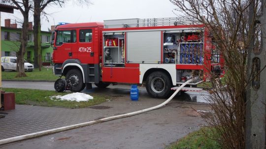 Pożar w lokalu socjalnym