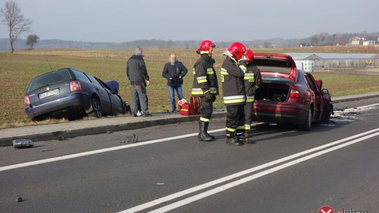 Czołowe zderzenie w Pisarzowicach