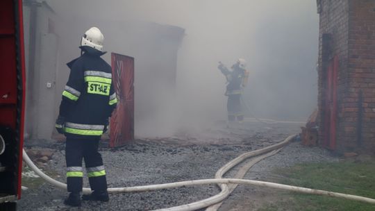 Pożar domu w Rudzicy