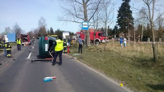 Kolizja na drodze Gryfów - Świeradów