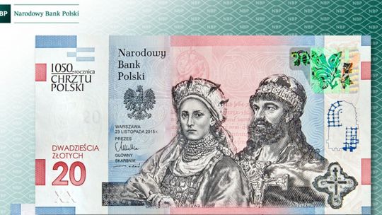 Mieszko I i Dobrawa na banknocie